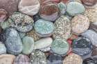 USA, Washington State, Seabeck. Beach rocks in water. Art Print